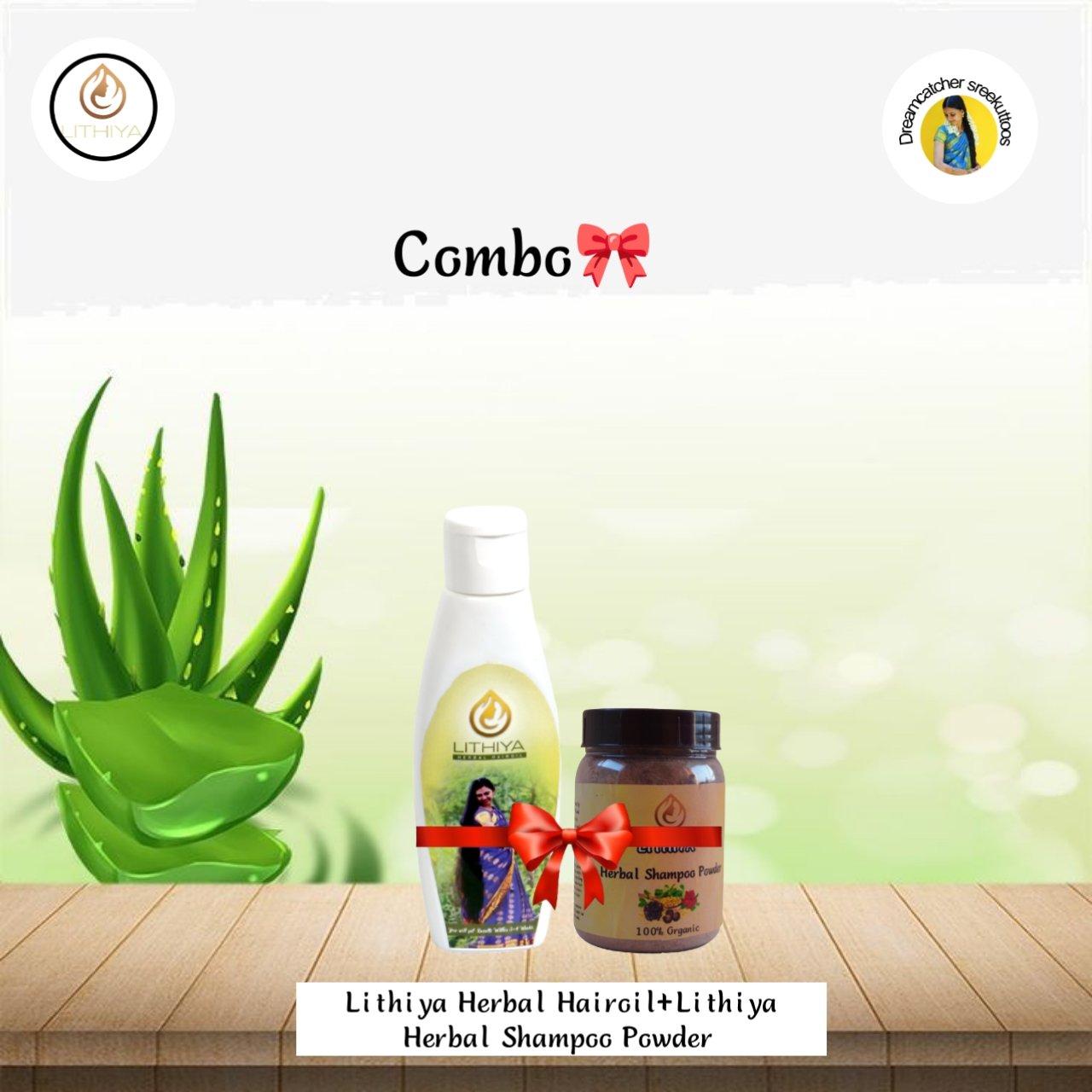 Lithiya Herbal Hair oil + Lithiya herbal shampoo powder – Lithiya