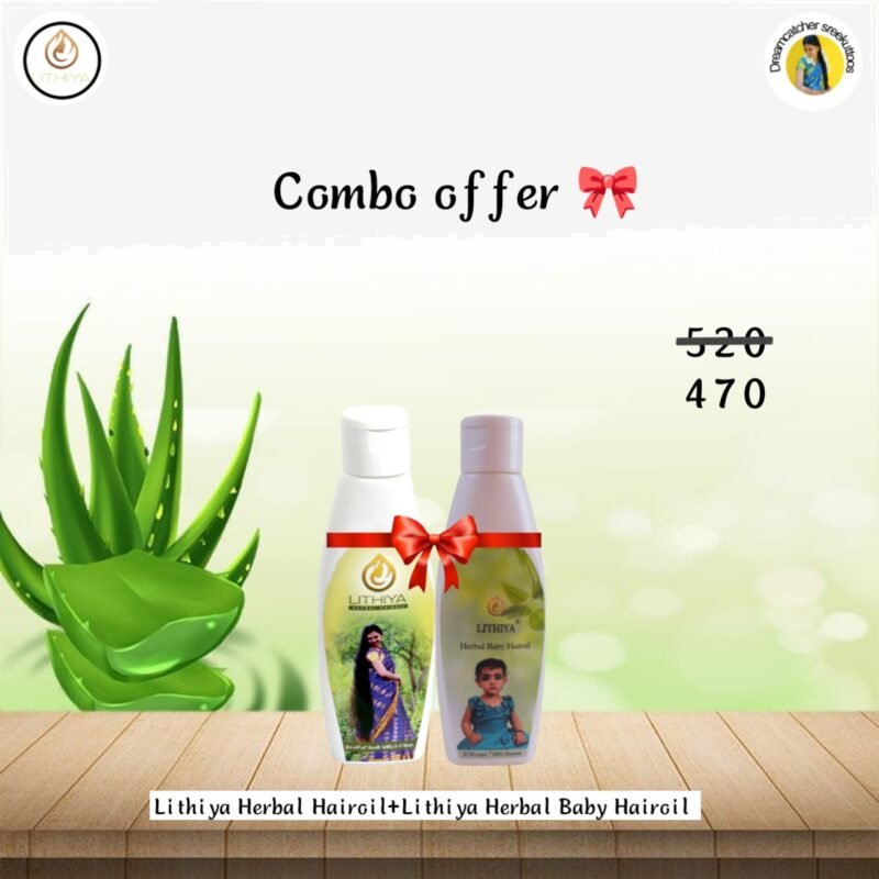 Lithiya Herbal hair oil + Lithiya herbal baby oil