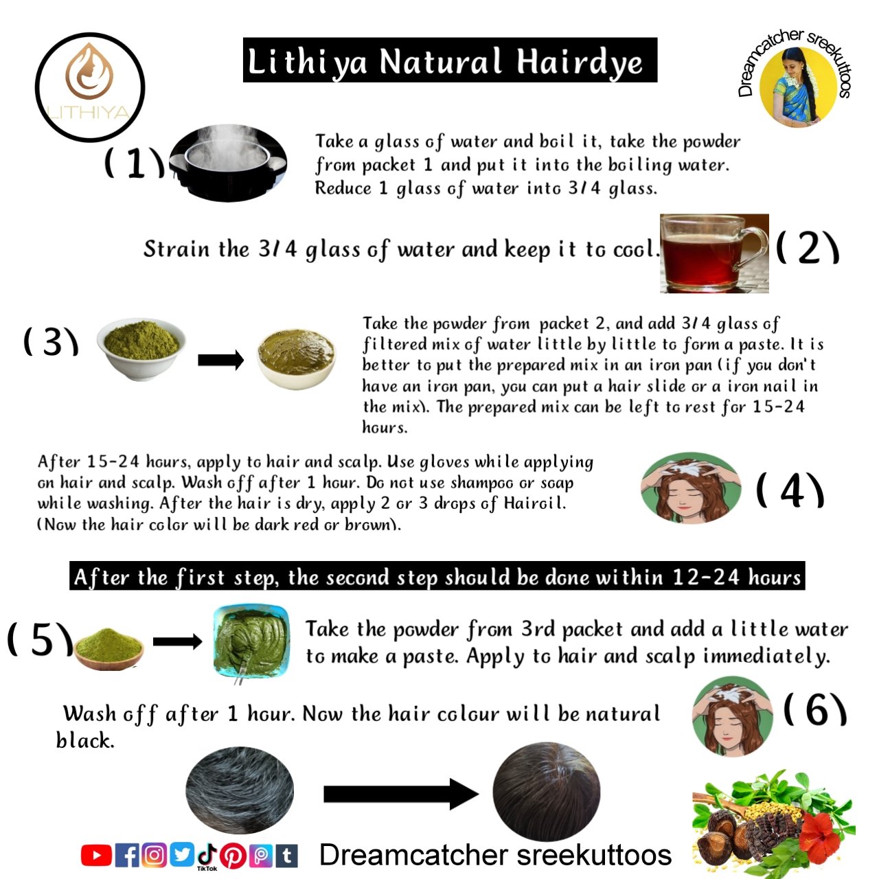 Lithiya Natural hairdye (135 gm) - Image 2